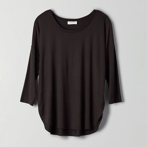 Aritzia Black Long Sleeve Shirt, Babaton Norris